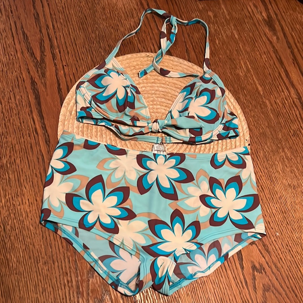Xoxo Floral Bikini Set Size Medium